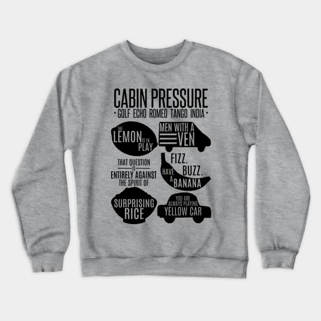 Cabin Pressure Moments Crewneck Sweatshirt by detectivestories